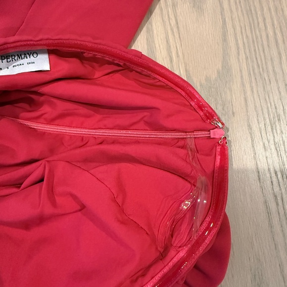 Peppermayo Fuchsia Mini Dress with Rosette Detail - Picture 6 of 6